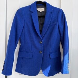 NWOT Hobbs of London Jessica Wool Jacket in Cobalt Blue Size US 4P